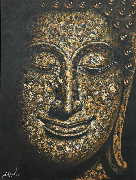 Portrait du Bouddha - 45 X 60 cm - Reproductions de tableaux et peintures haut de gamme