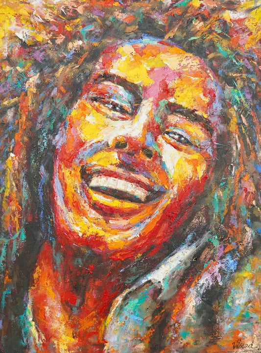 Pop Art de Bob Marley - 60 X 80 cm - Reproductions de tableaux et peintures haut de gamme