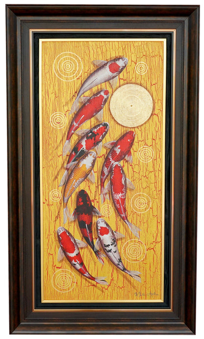 Les poissons d'or - 60 x 130 cm - Reproductions de tableaux et peintures haut de gamme