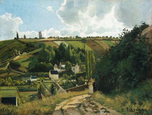 La côte du Jallais, Pontoise - Camille Pissarro - Reproductions de tableaux et peintures haut de gamme