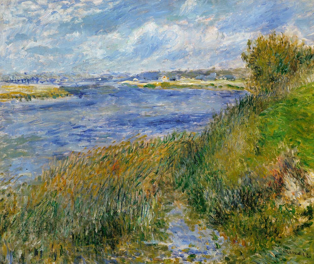 Les bords de Seine à Champrosay - Pierre-Auguste Renoir - Reproductions de tableaux et peintures haut de gamme