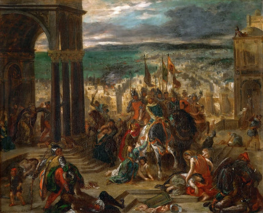 L'entrée des croisés à Constantinople - Eugène Delacroix - Reproductions de tableaux et peintures haut de gamme