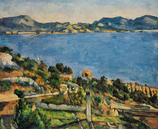 Estaque paysage au golfe de Marseille - Paul Cézanne - Reproductions de tableaux et peintures haut de gamme