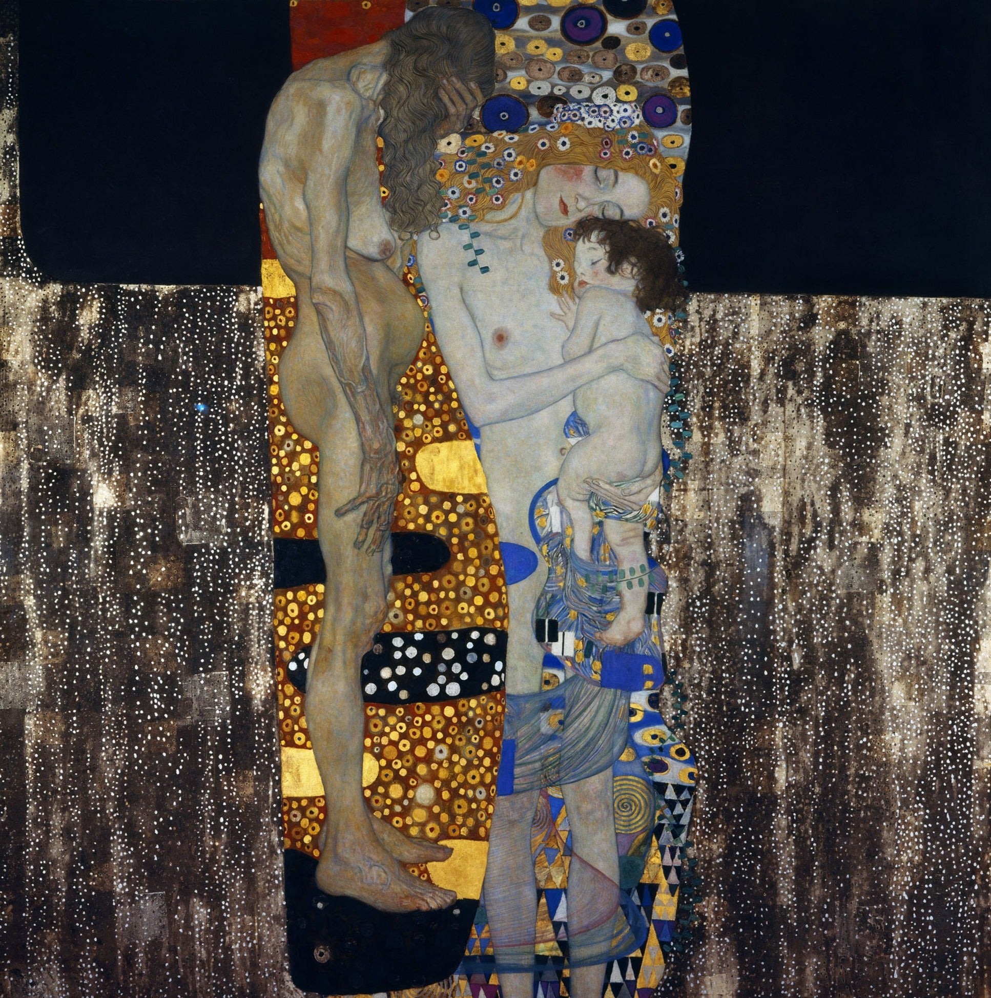 Les Trois Âges de la femme - Gustav Klimt - Reproductions de tableaux et peintures haut de gamme