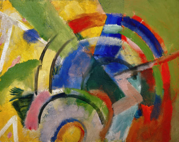 Petite composition IV - Franz Marc - Reproductions de tableaux et peintures haut de gamme