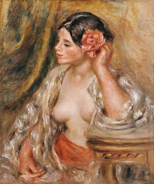 Gabrielle a sa Coiffure - Pierre-Auguste Renoir - Reproductions de tableaux et peintures haut de gamme