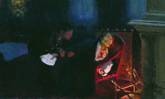 Gogol brûle le manuscrit de la deuxième partie des "Âmes mortes" - Ilya Repin - Reproductions de tableaux et peintures haut de gamme