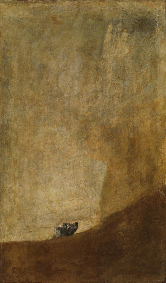 Le Chien - Francisco de Goya - Reproductions de tableaux et peintures haut de gamme