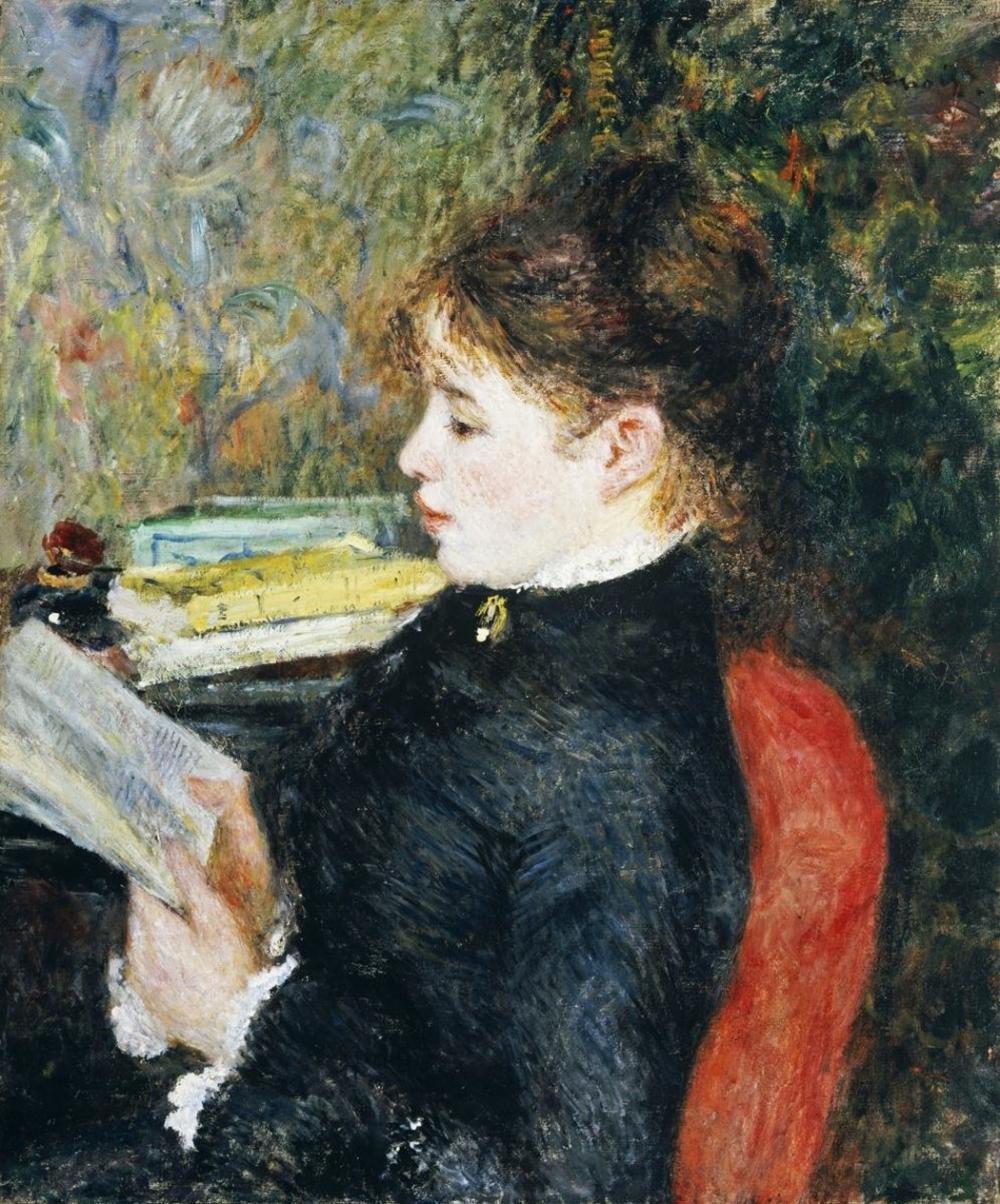 Lecture - Pierre-Auguste Renoir - Reproductions de tableaux et peintures haut de gamme