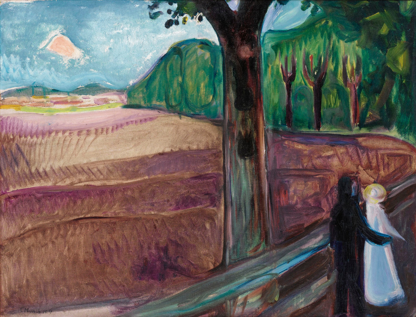 La nuit d'été - Edvard Munch - Reproductions de tableaux et peintures haut de gamme