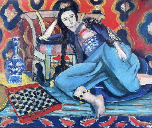 Odalisque avec une chaise turque - Matisse - Reproductions de tableaux et peintures haut de gamme