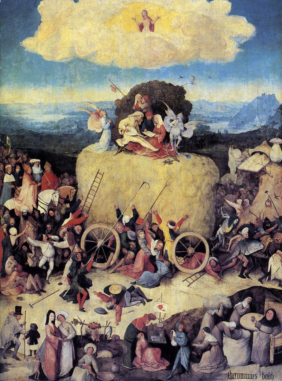 Le Chariot de foin - Jérôme Bosch - Reproductions de tableaux et peintures haut de gamme