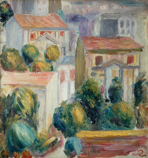 Maison à Cagnes - Pierre-Auguste Renoir - Reproductions de tableaux et peintures haut de gamme