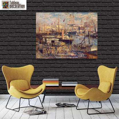 Le Grand Quai au Havre - Tableau Monet - Reproductions de tableaux et peintures haut de gamme