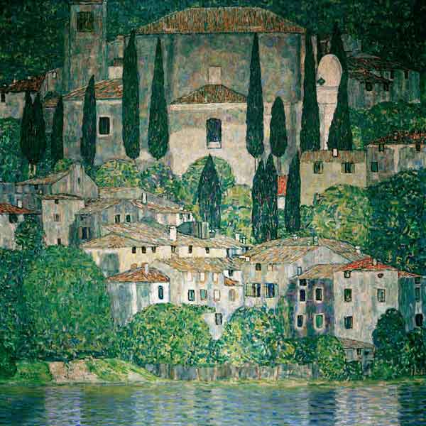 Eglise à Cassone - Gustav Klimt - Reproductions de tableaux et peintures haut de gamme