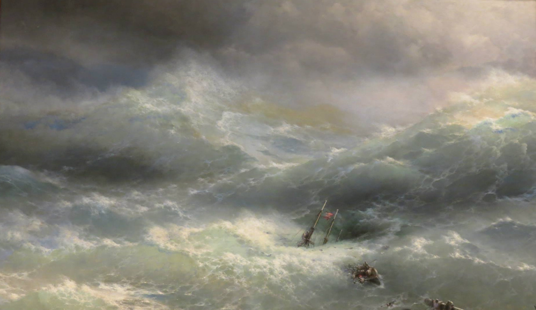 La Vague, 1889 - Ivan Aïvazovski - Reproductions de tableaux et peintures haut de gamme