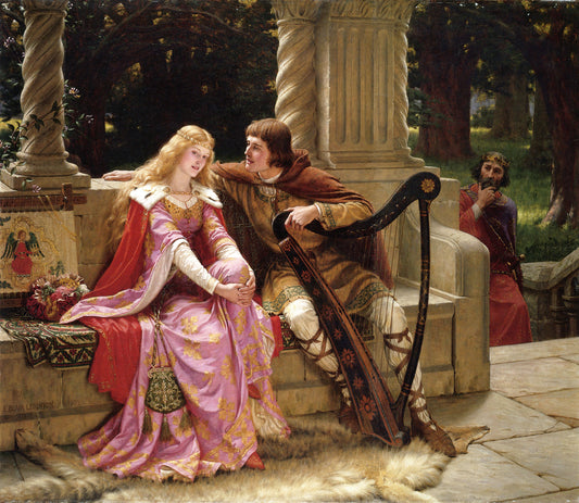 Tristan et Isolde - Edmund Leighton - Reproductions de tableaux et peintures haut de gamme