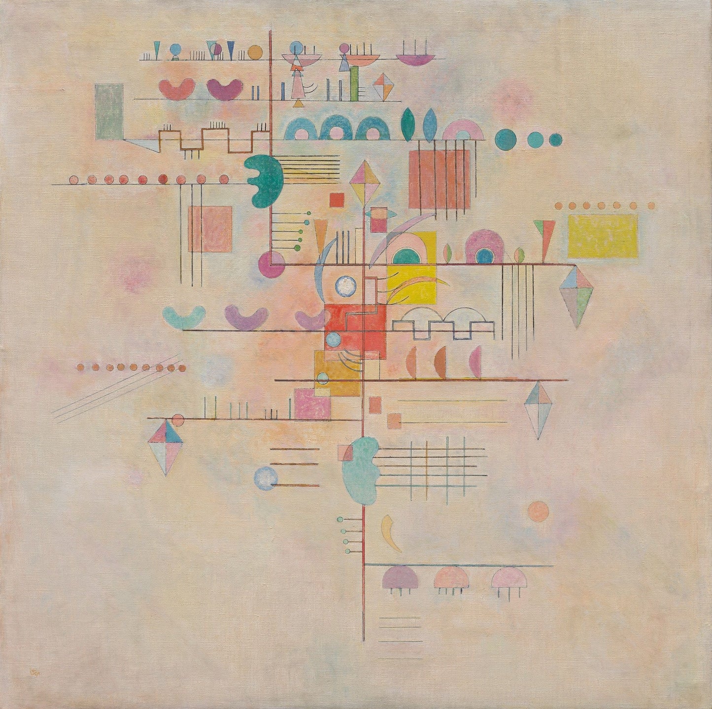 Ascension gracieuse - Vassily Kandinsky - Reproductions de tableaux et peintures haut de gamme