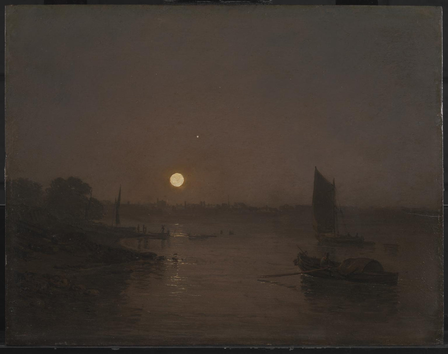 Clair de lune une étude à Millbank - William Turner - Reproductions de tableaux et peintures haut de gamme