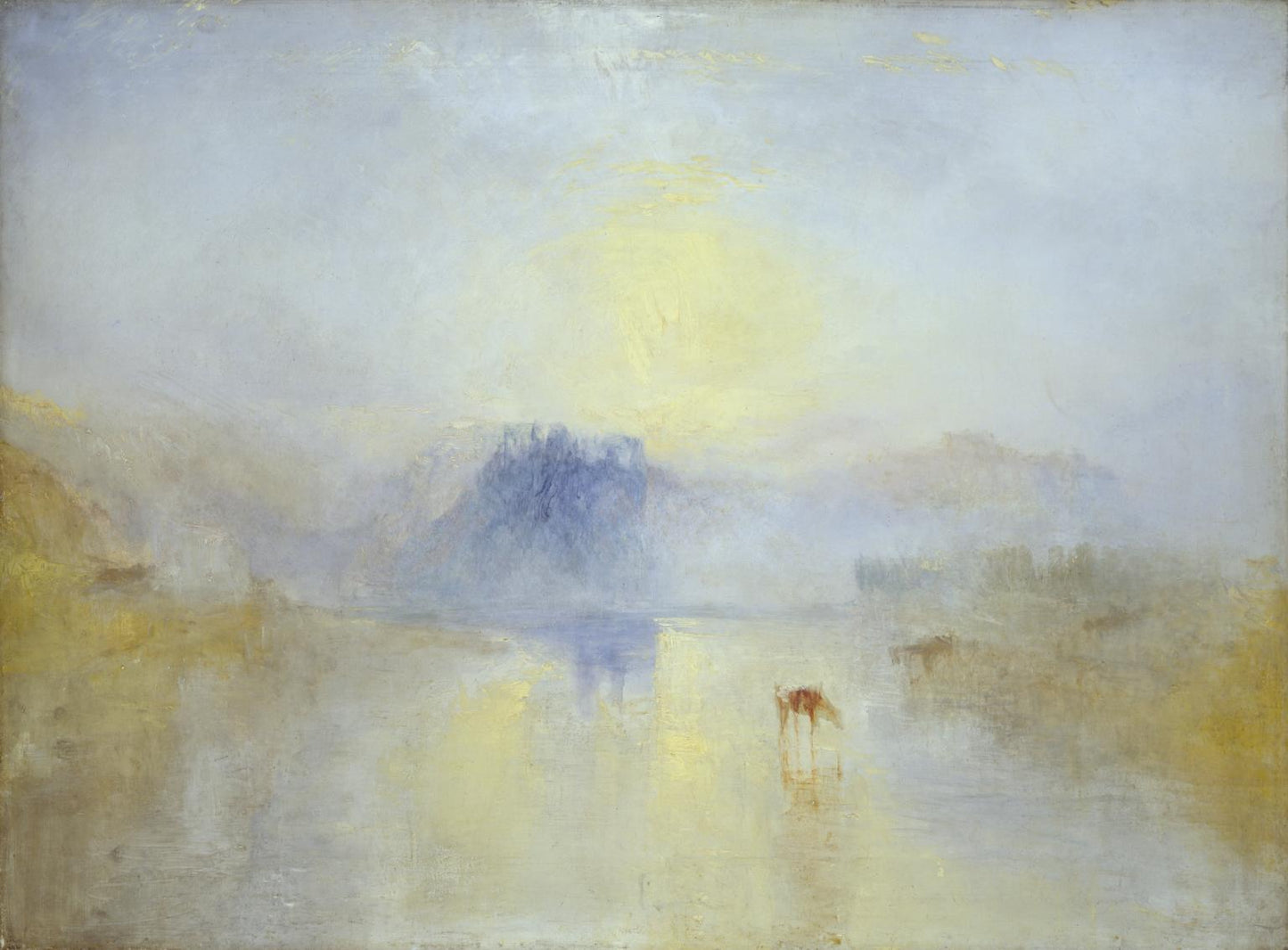 Lever de soleil sur le château de Norham - William Turner - Reproductions de tableaux et peintures haut de gamme