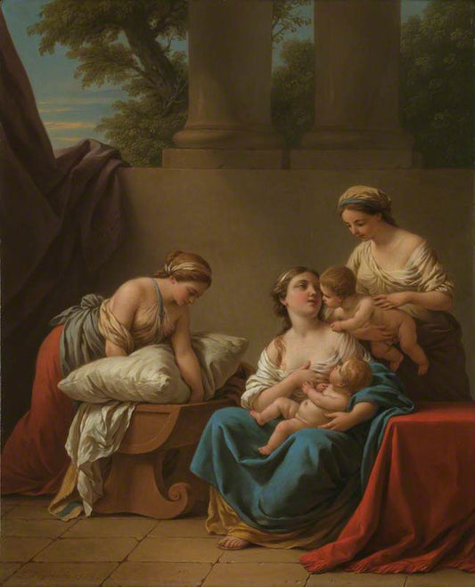 Affection Maternelle - Louis Jean François Lagrenée - Reproductions de tableaux et peintures haut de gamme