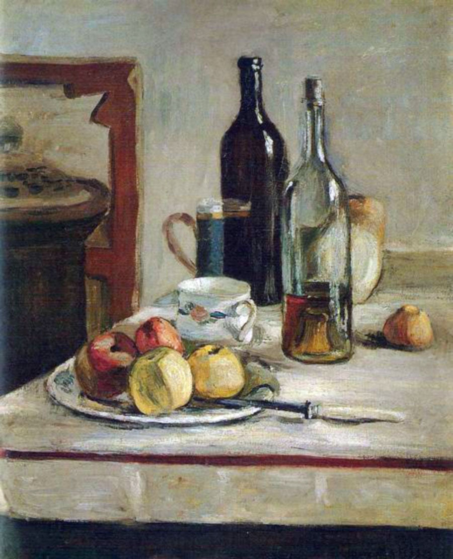 Nature morte avec deux bouteilles 1896 - Matisse - Reproductions de tableaux et peintures haut de gamme