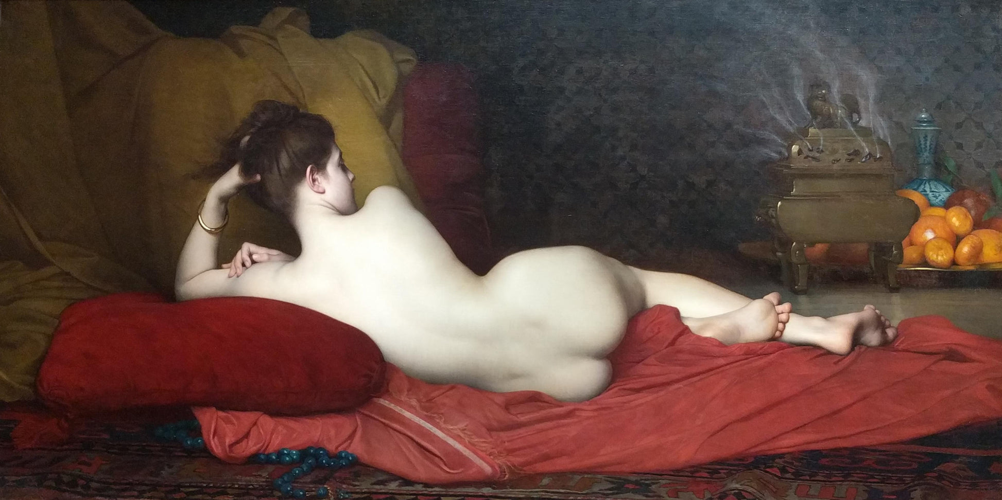 Odalisque - Jules Lefebvre - Reproductions de tableaux et peintures haut de gamme