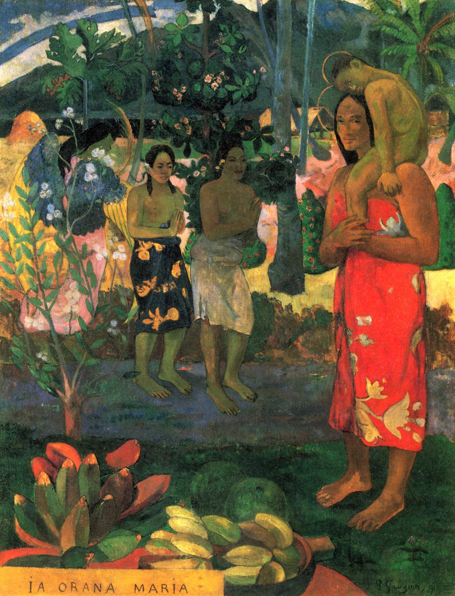 La Orana Maria - Paul Gauguin - Reproductions de tableaux et peintures haut de gamme