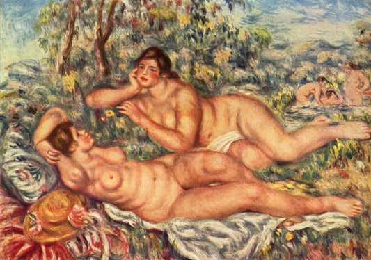 Les Baigneuses (Renoir) - Pierre-Auguste Renoir - Reproductions de tableaux et peintures haut de gamme