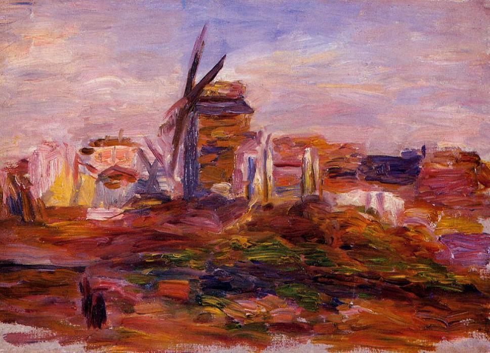 Un moulin à vent - Pierre-Auguste Renoir - Reproductions de tableaux et peintures haut de gamme