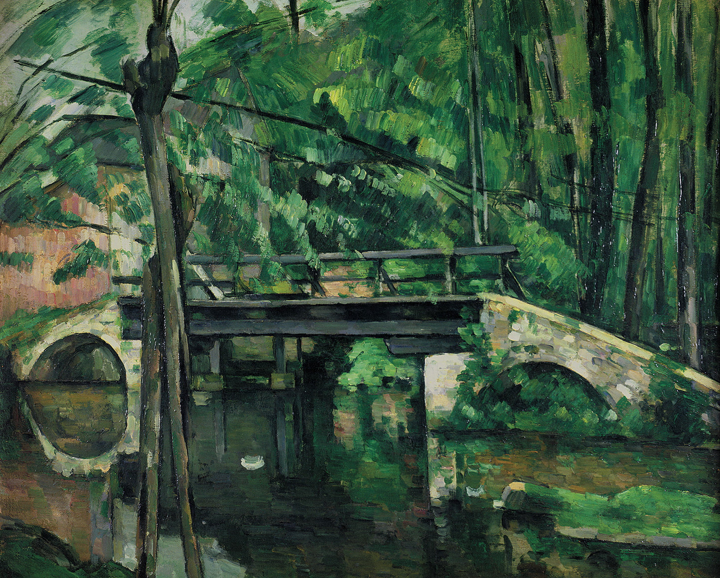 Le pont à Maincy - Paul Cézanne - Reproductions de tableaux et peintures haut de gamme