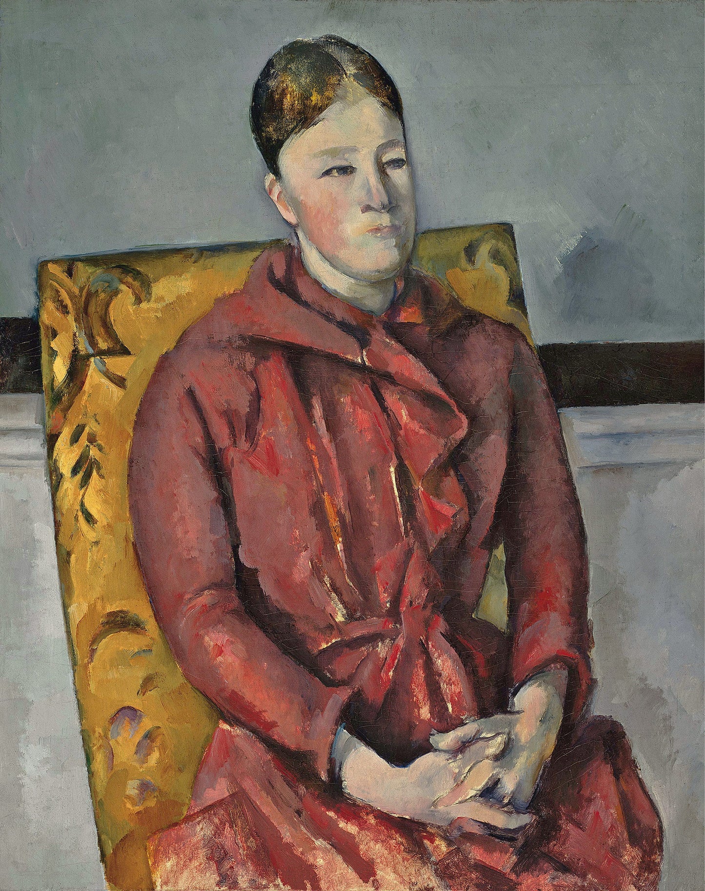 Madame Cézanne au fauteuil jaune - Paul Cézanne - Reproductions de tableaux et peintures haut de gamme