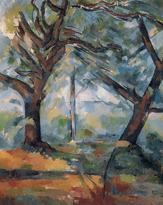 Grands arbres - Paul Cézanne - Reproductions de tableaux et peintures haut de gamme