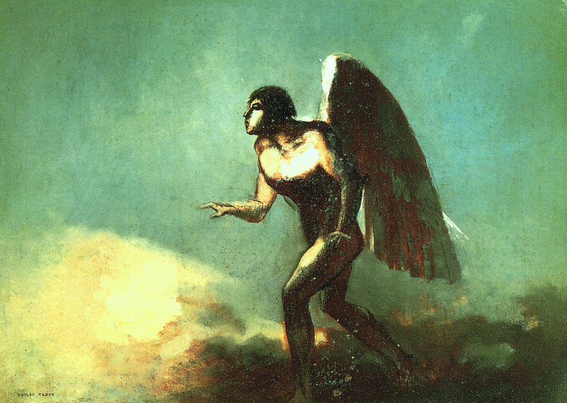 L'homme ailé - Odilon redon - Reproductions de tableaux et peintures haut de gamme