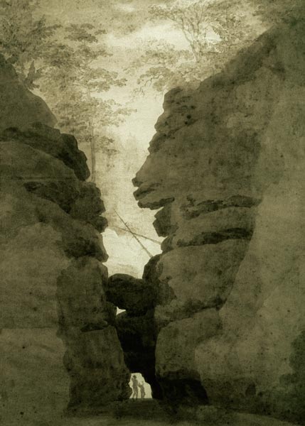 Porte du rocher - Caspar David Friedrich - Reproductions de tableaux et peintures haut de gamme