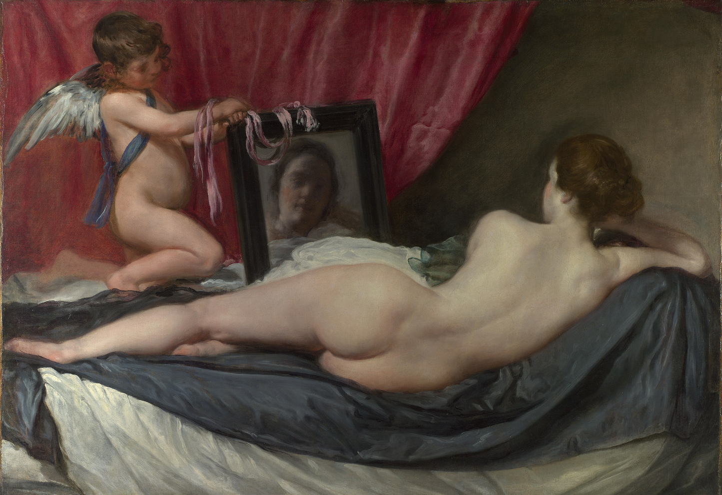 Vénus à son miroir - Diego Velázquez - Reproductions de tableaux et peintures haut de gamme