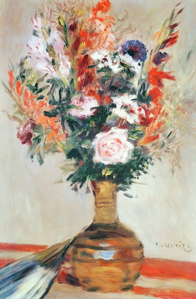 Roses dans un vase - Pierre-Auguste Renoir - Reproductions de tableaux et peintures haut de gamme