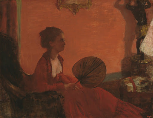 Madame Camus en rouge - Edgar Degas - Reproductions de tableaux et peintures haut de gamme