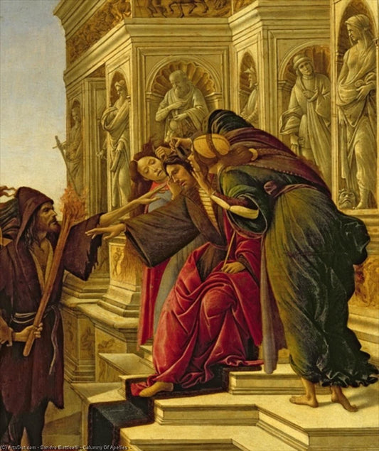 Calomnie d'Apelles, 1497-98 (détail de 209275) - Sandro Botticelli - Reproductions de tableaux et peintures haut de gamme