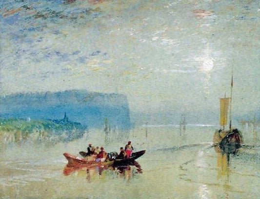 Scène sur la Loire - William Turner - Reproductions de tableaux et peintures haut de gamme