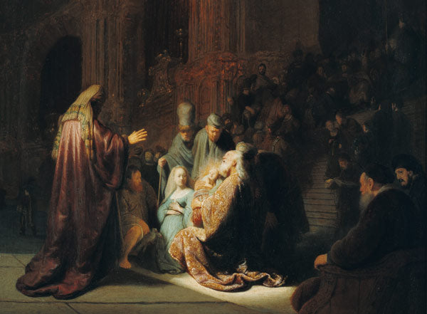 Simeon im Tempel - Rembrandt van Rijn - Reproductions de tableaux et peintures haut de gamme