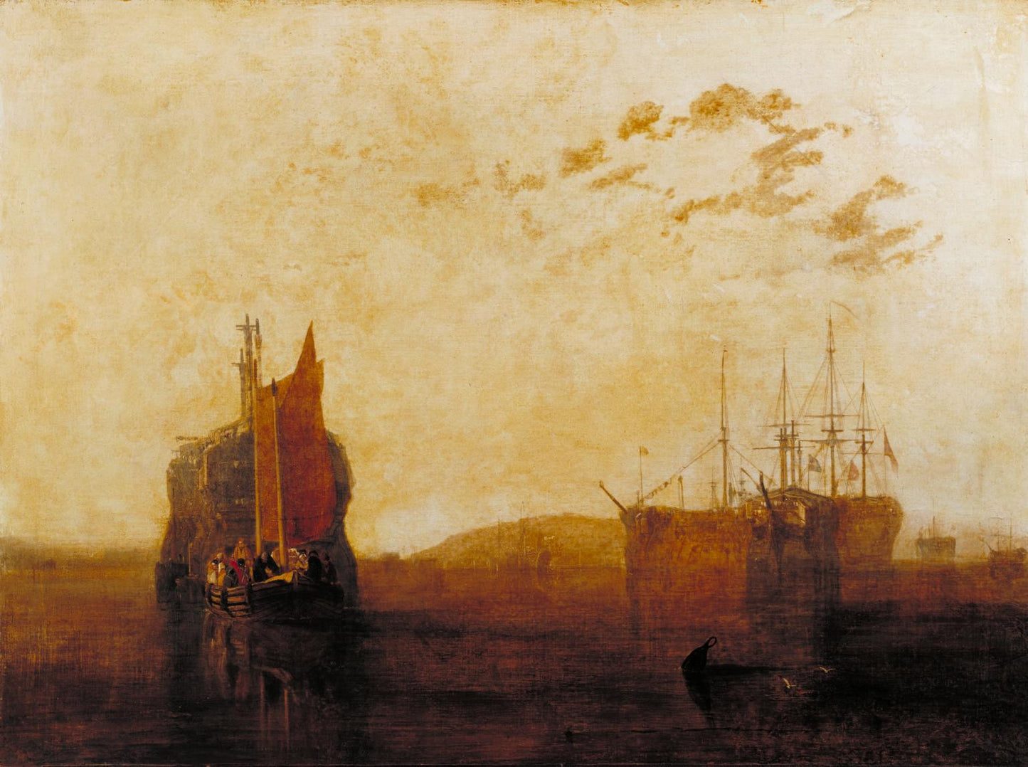 Hulks sur le Tamar - William Turner - Reproductions de tableaux et peintures haut de gamme