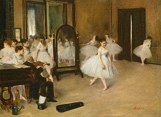 Classe de danse - Edgar Degas - Reproductions de tableaux et peintures haut de gamme