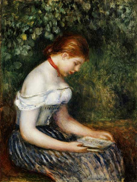 Le lecteur - Pierre-Auguste Renoir - Reproductions de tableaux et peintures haut de gamme