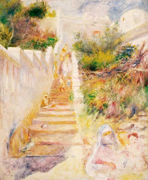 Les marches, Alger - Pierre-Auguste Renoir - Reproductions de tableaux et peintures haut de gamme