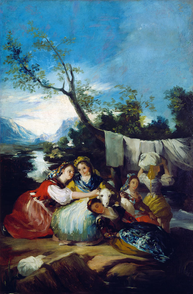 Les lavandières - Francisco de Goya - Reproductions de tableaux et peintures haut de gamme