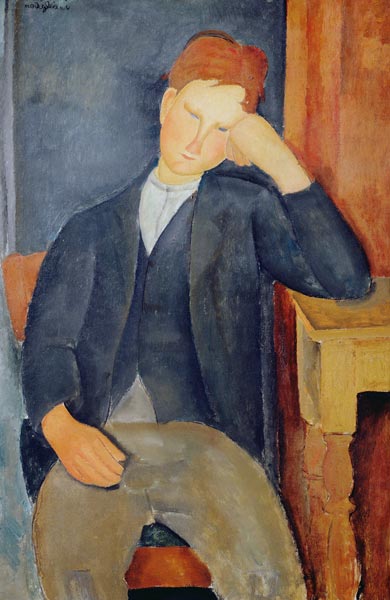 Le jeune apprenti - Amedeo Modigliani - Reproductions de tableaux et peintures haut de gamme