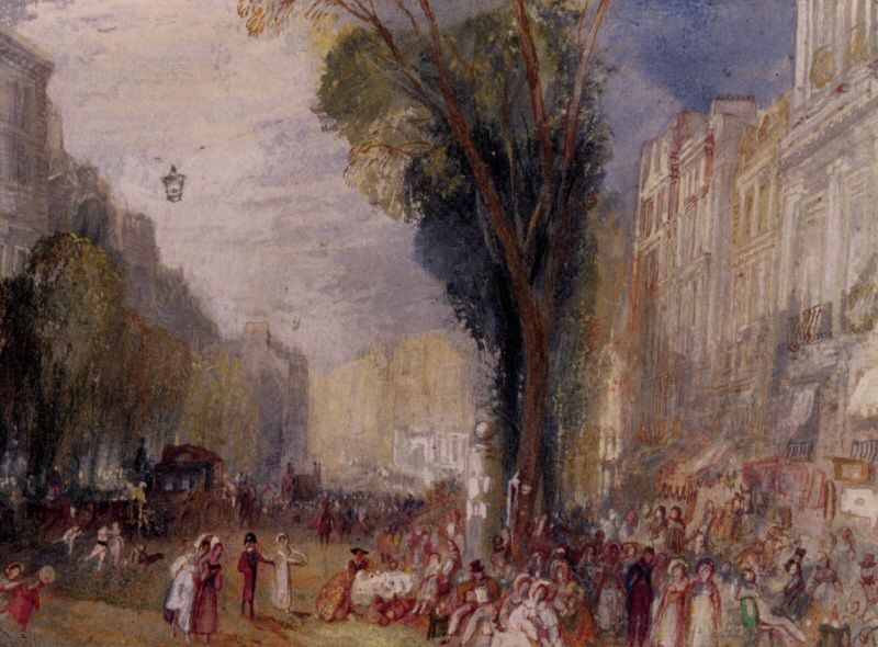 Boulevard des Italiennes - William Turner - Reproductions de tableaux et peintures haut de gamme