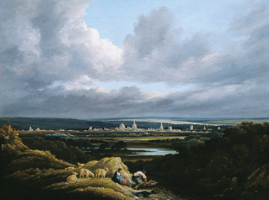 Vue d'Oxford à distance - William Turner - Reproductions de tableaux et peintures haut de gamme