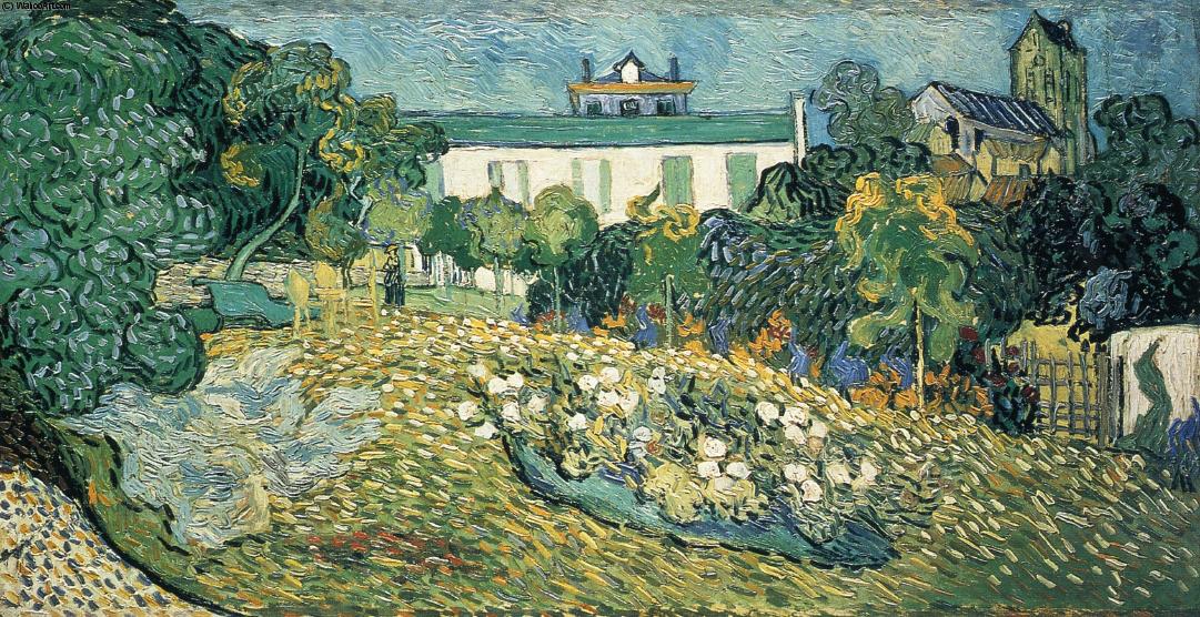 Le jardin de Daubigny 1890 - Van Gogh - Reproductions de tableaux et peintures haut de gamme